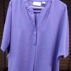 Sheer lavender blouse